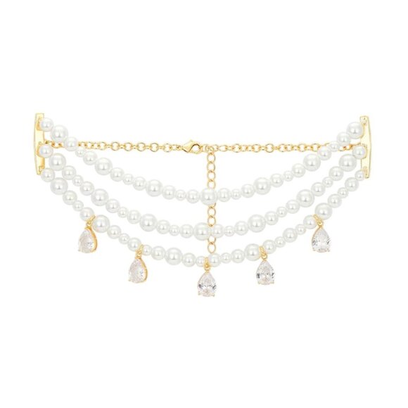 The M Jewelers NY X Cindy Kimberly The Pearl Montiel Choker in Gold Pearl New - Picture 1 of 5